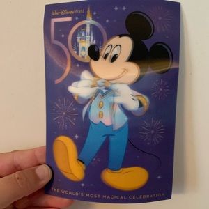 Walt Disney World 50th Mickey Postcard